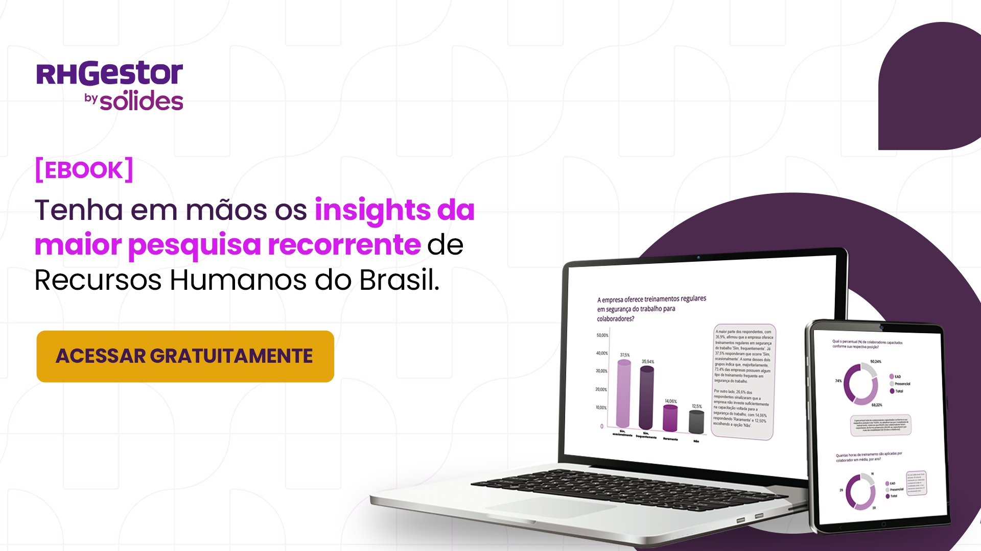 computador e tablet com gráficos nas telas