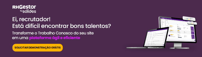 monitor e notebook com mockup das telas do sistema da RHGestor