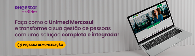 mockup de um computador com a tela mostrando o portal de vagas da Unimed