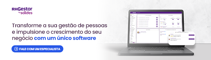 mockup de um computador com a tela aberta na plataforma da rhgestor by sólides
